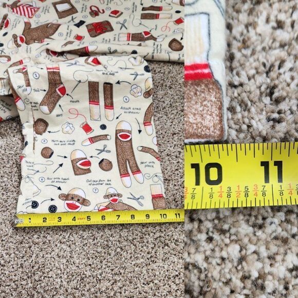 Nick & Nora How to Sew A Sock Monkey Pajamas Y2k Size XXL Plus Size - Picture 15 of 16